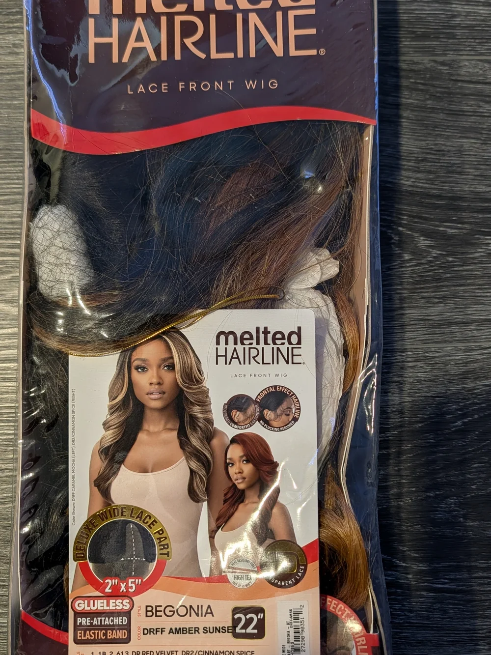Outre Melted Hairline HD Lace Front Wig Deluxe Wide Lace Part Begonia